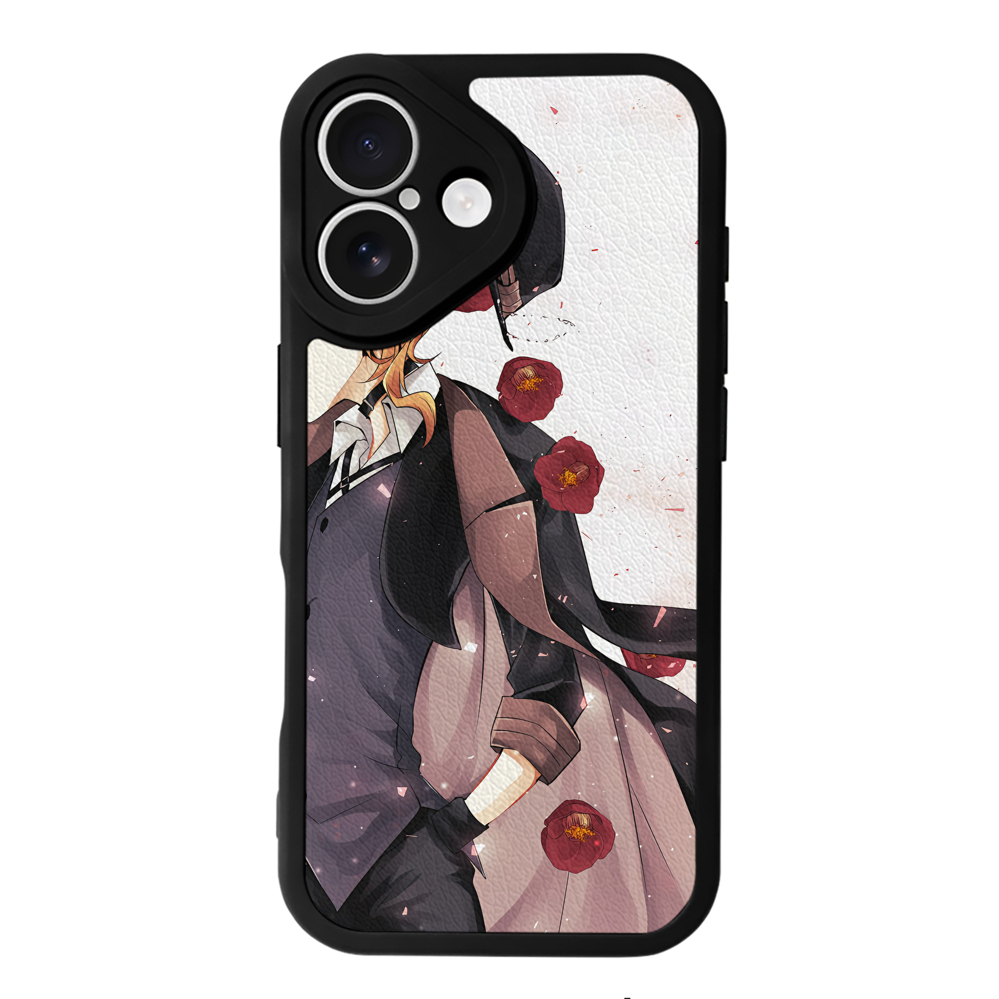 （画像用） 文豪ストレイドッグス Bungo Stray Dogs 【iPhone 16シリーズ対応】シリコンスマホケース（レザー調） 材質：シリコン